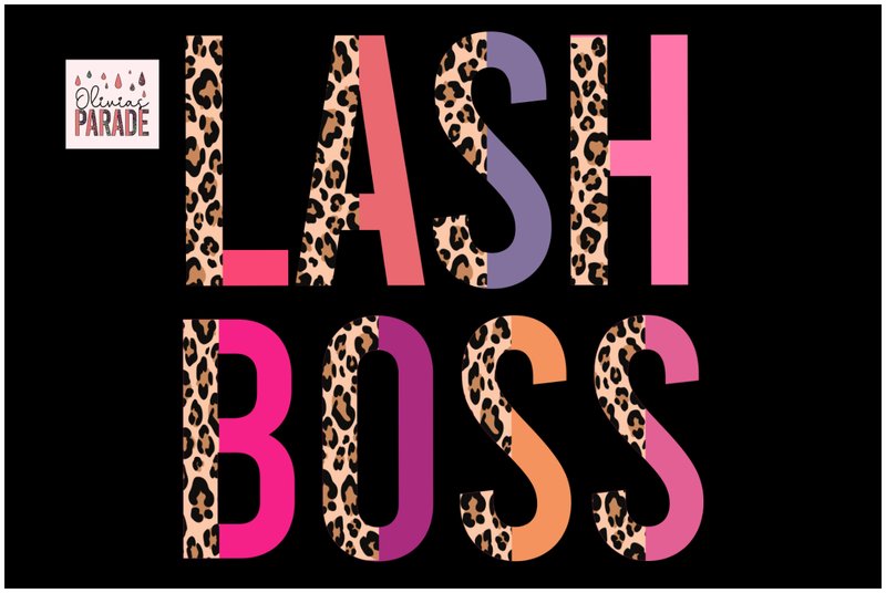 Lash Boss Png, Leopard Print (by Pixel Paige Studio)