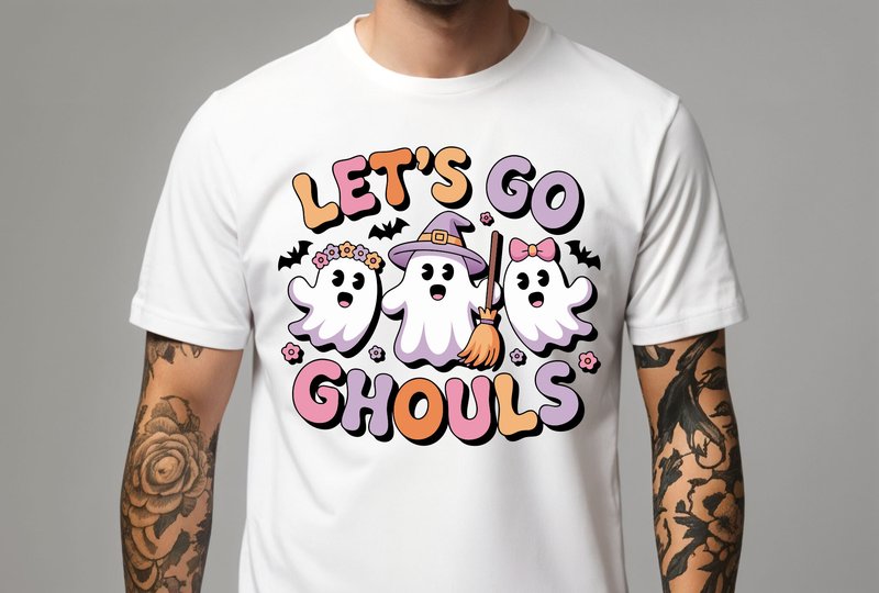 Let's Go Ghouls Halloween Ghost (by Design Vibe)