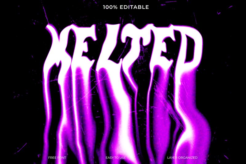 Liquid Melted Text Effect (by Imamul0)