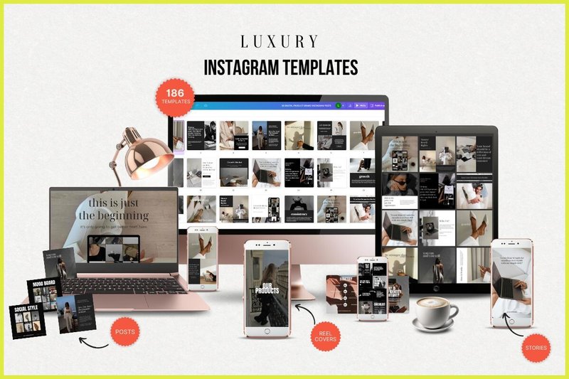 Luxury Instagram Templates (by Rosemark Creative)
