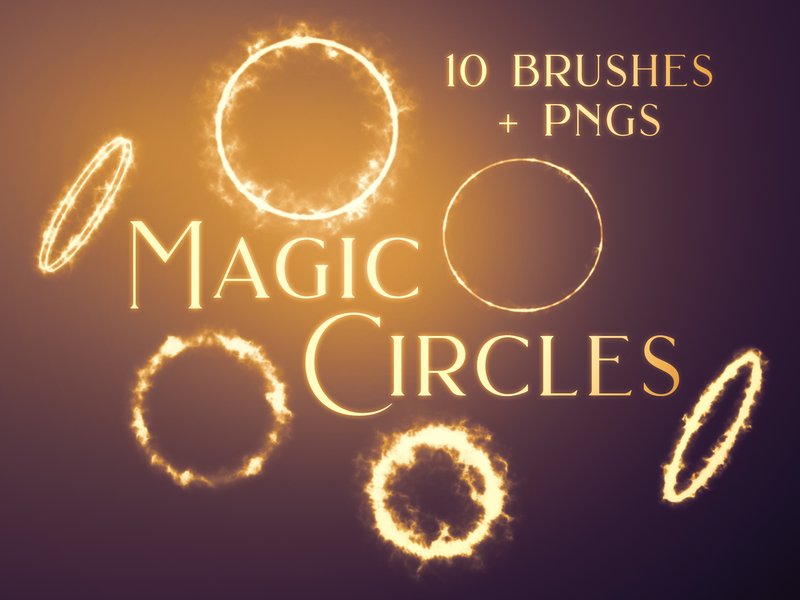 Magic Circles Photoshop Brushes (by OA Design)