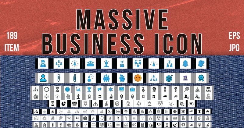 Massive Business Icons Bundle (by WANGSINAWANG)