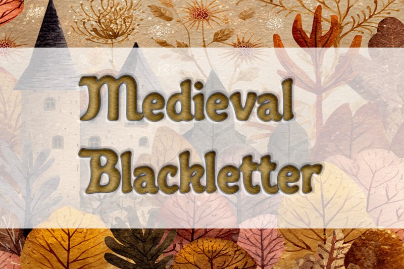 Medieval Blackletter (by Heidi Vargas-Smith)