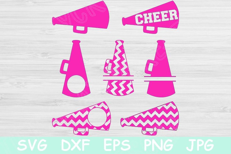 Megaphone, Cheer, Cheerleading (by TiffsCraftyCreations)