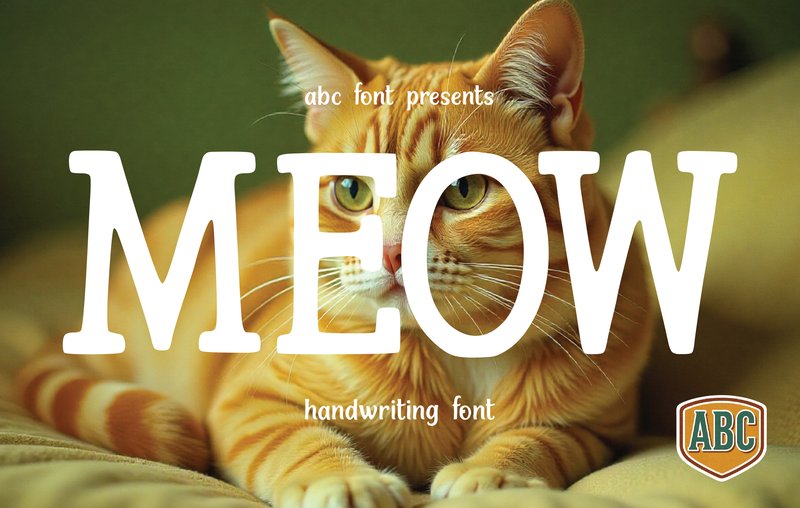Meow (by ABC Font)