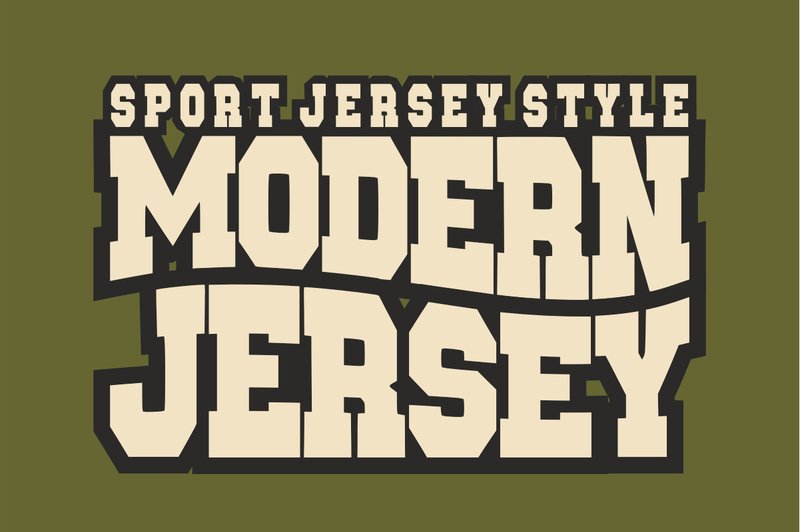 Modern Jersey (by Sahira Studio)