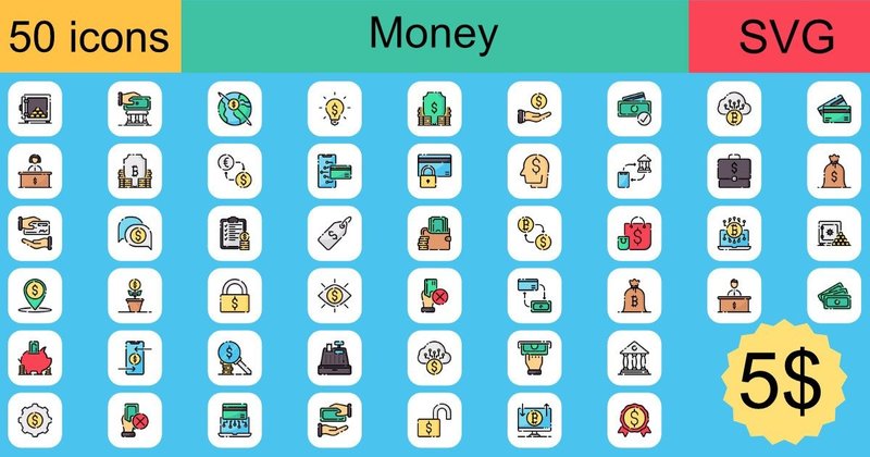 Money Icons Bundle (by khld939)