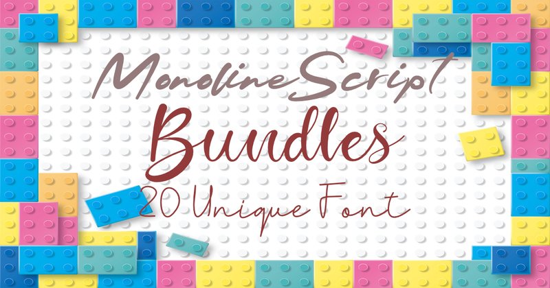 Monoline Script Bundle Vol 1 (by Coretanletter)
