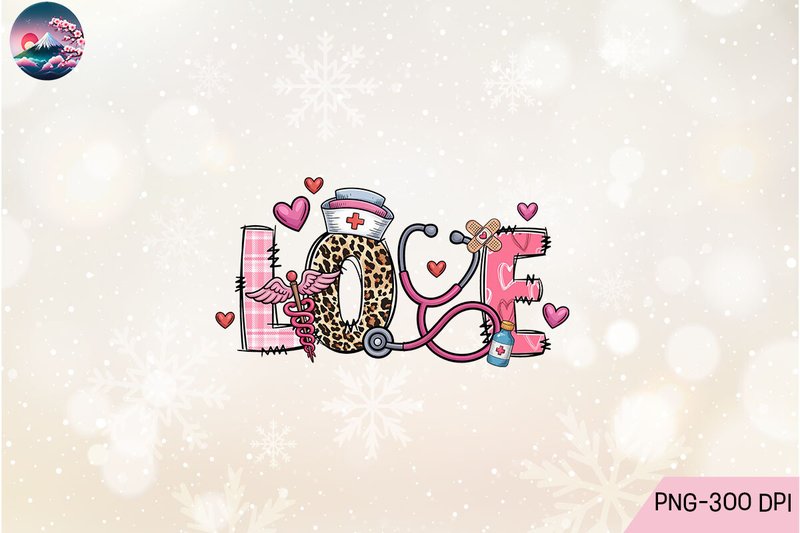 Nurse Love PNG, Pink Leopard Medical PNG (by Cherry Blossom)