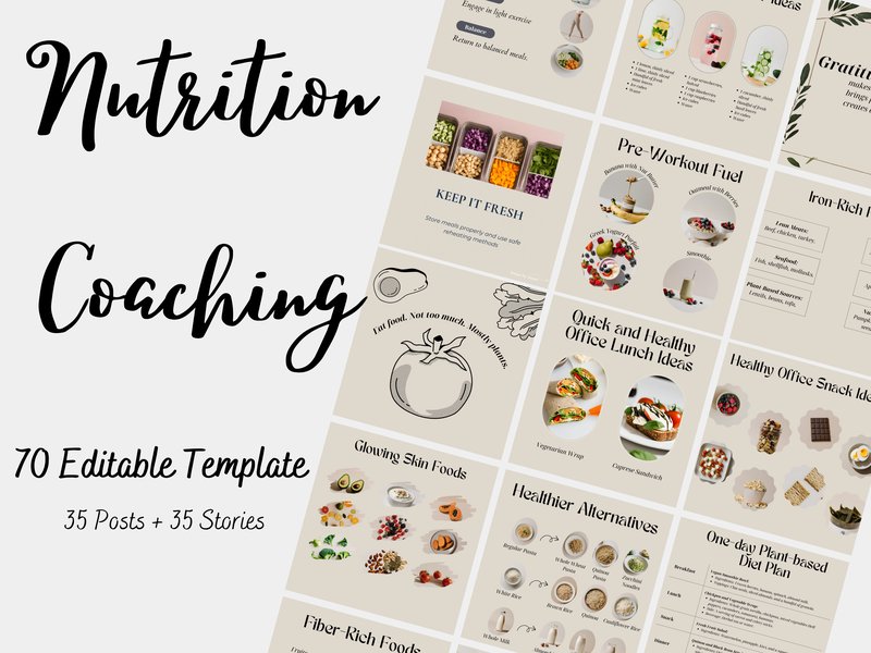 Nutrition Coaching Instagram Template (by iam.ntnq42)