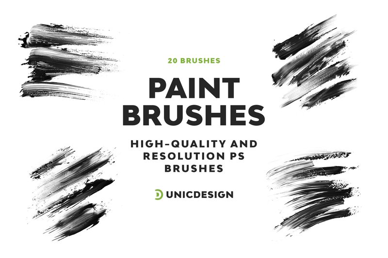 Paint Photoshop Brushes (by UnicDesign)