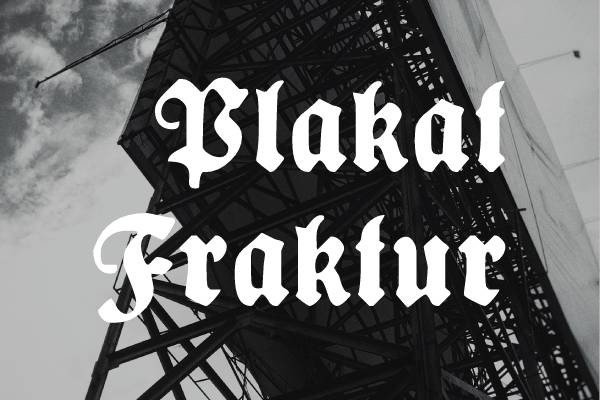 Plakat Fraktur (by Freebies)