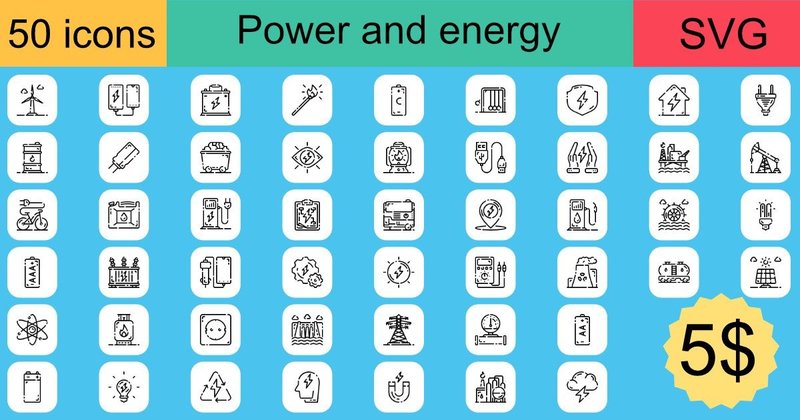 Power and Energy Icons Bundle (by khld939)