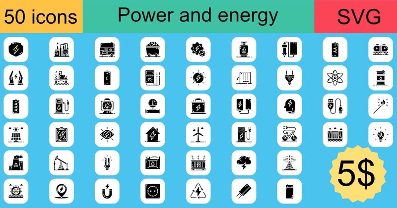 Power and Energy Icons Bundle (by khld939)