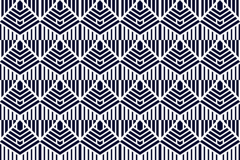 Pyramid Black Pattern (by noory.shopper)