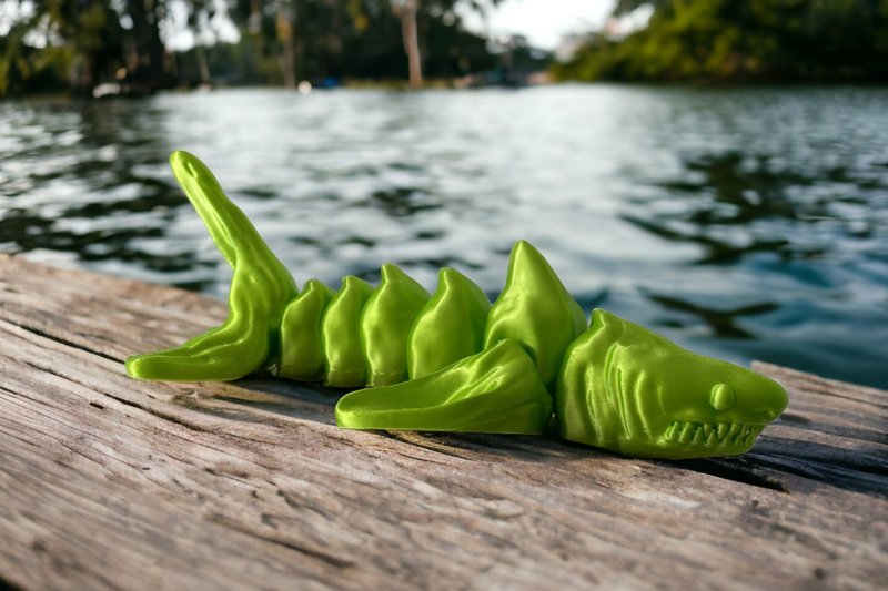 Rattleshark Articulated Fidget Toy (by MELS3DLABS)