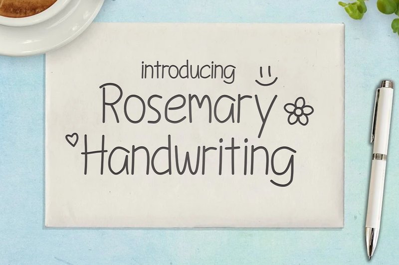 Rosemary Handwriting (by Deedeetype)