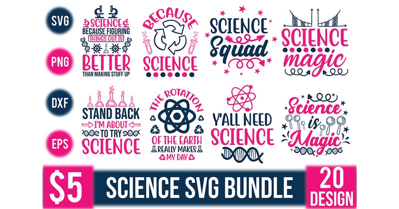 Science SVG Bundle (by crafthome)