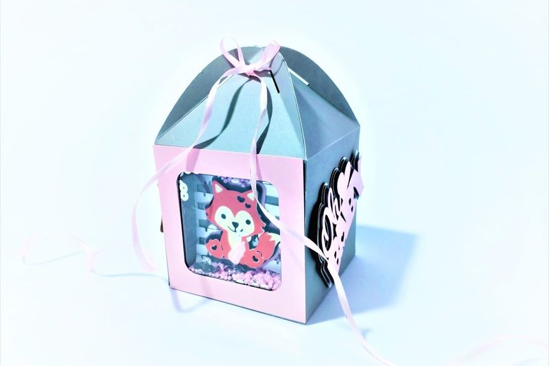 Shaker Box Fox Baby Girl (by 3D SVG Crafts)
