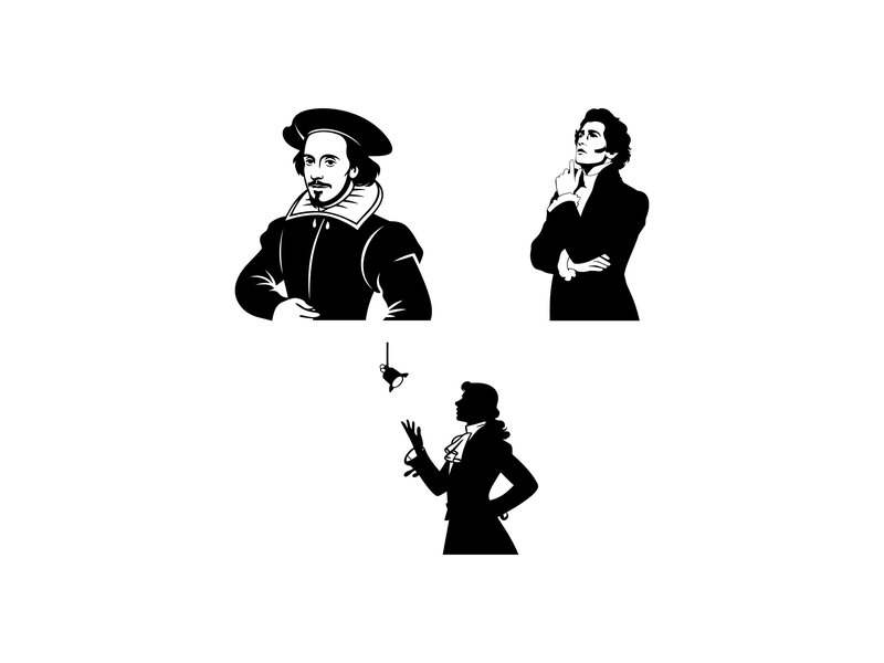 Shakespeare Silhouette Poses Set (by Art Merch X)