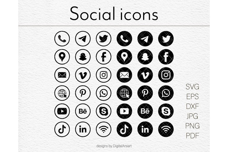 Social Icons (by DigitalArsiart)