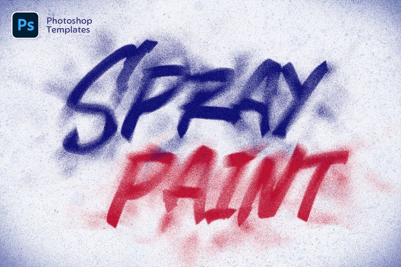 Spray Text Effects – Photoshop Templates (by Sko4)
