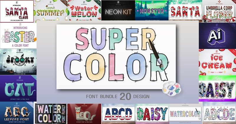 Super Color Font Bundle (by NPNaay)