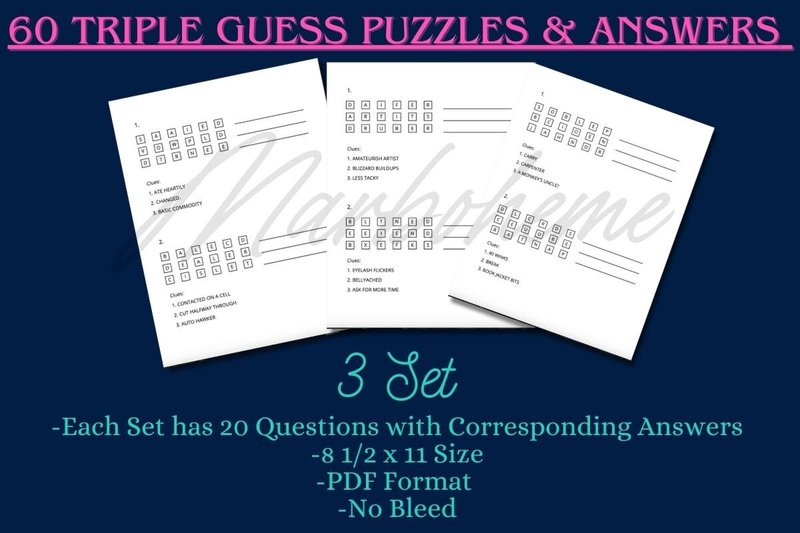 Triple Guess Puzzle Book Interior-Vol 1 (by jlee2be84)