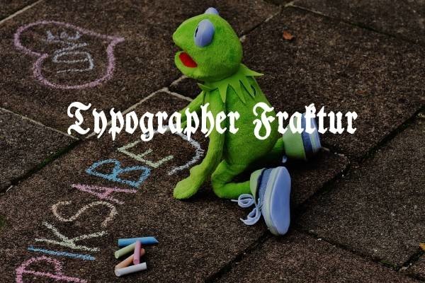 Typographer Fraktur (by Freebies)