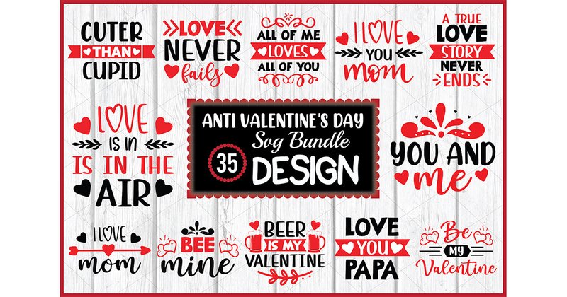 Valentine's Day SVG Bundle (by crafthome)
