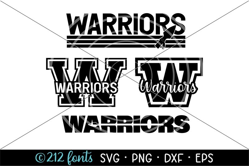 Warriors Chief Mascot School Sports Team (by 212 Fonts)