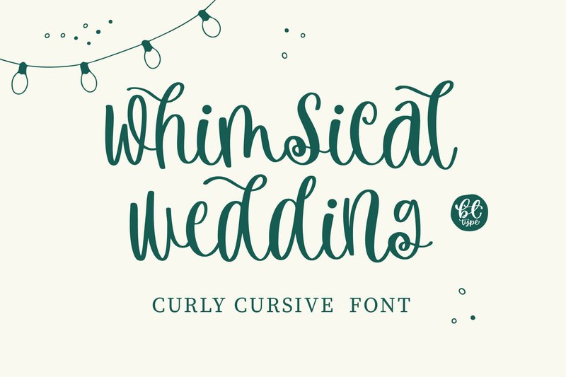 Whimsical Wedding (by BitongType)