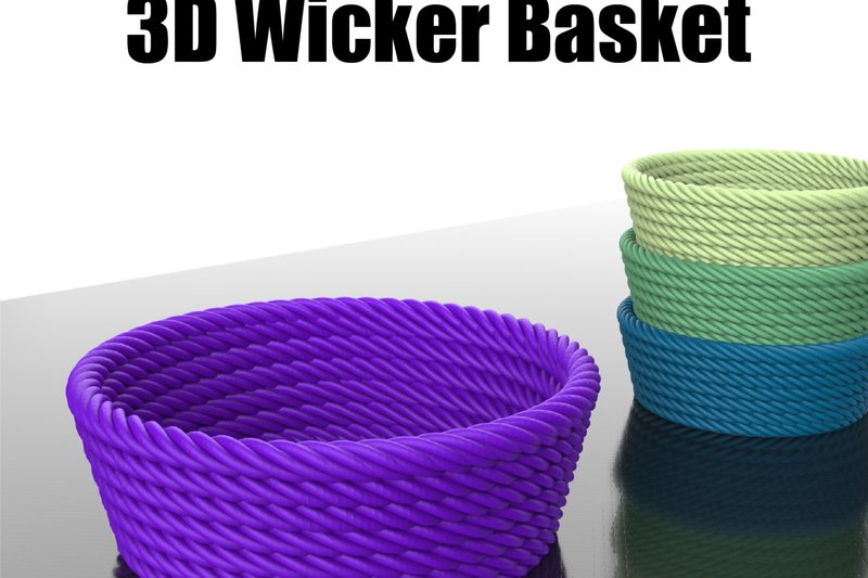 Wicker Basket, 3D Rope Bowl (by Woow Concept)