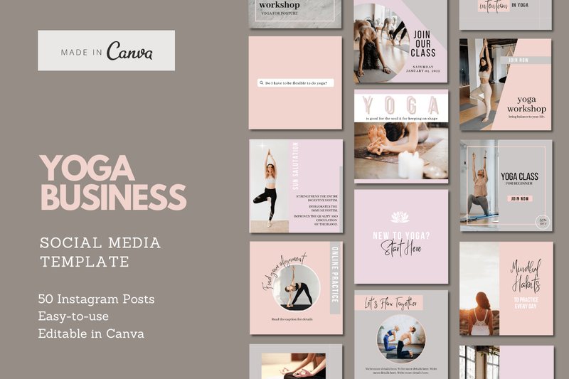 Yoga Coaching Instagram Template (by The Brand Mint)