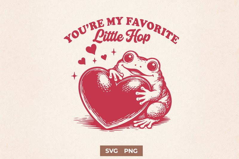 You’re My Favorite Little Hop Frog SVG (by juiceboxy)