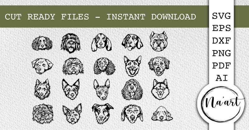 20 Dog Breeds - Vector Dogs (by Na'Art)