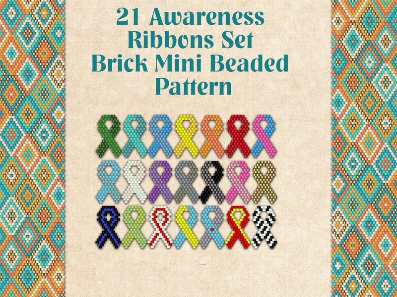 21 Awareness Ribbons Set (by KseniyaOmega)