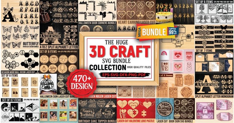 3D Crafts Mega Bundle (by ABStore)