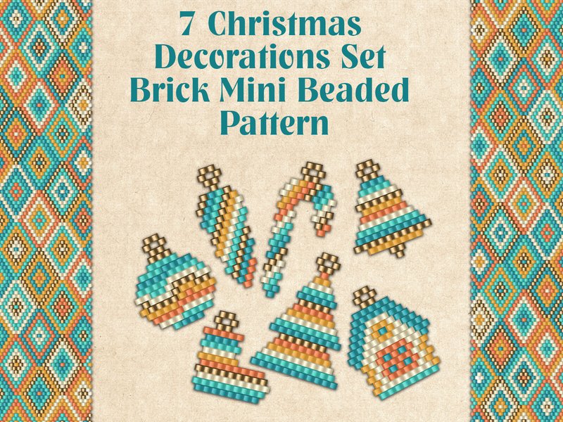 7 Christmas Decorations Set (by KseniyaOmega)