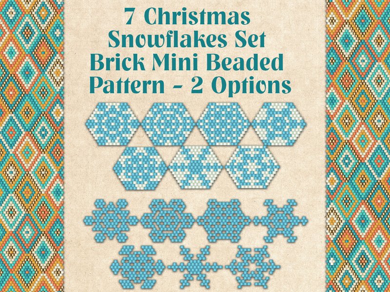 7 Christmas Snowflakes Set (by KseniyaOmega)