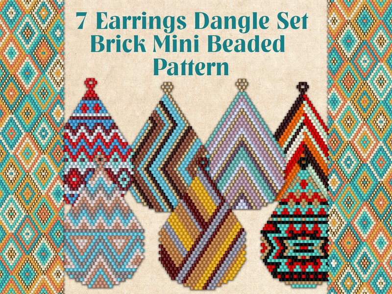 7 Earrings Dangle Set (by KseniyaOmega)