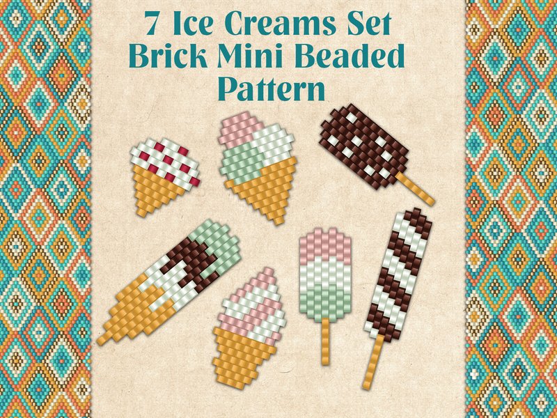 7 Ice Creams Set (by KseniyaOmega)