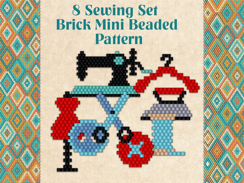 8 Beaded Sewing Set (by KseniyaOmega)