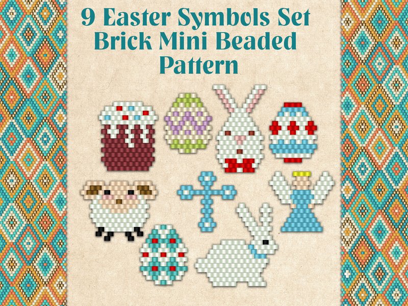 9 Easter Symbols Set (by KseniyaOmega)
