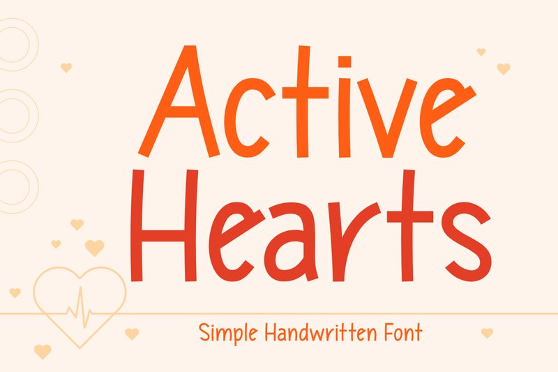 Active Hearts (by Creative Fabrica Fonts)