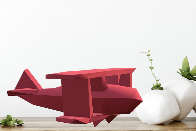 Airplane Paper Sculpture (by Creative Fabrica Crafts)