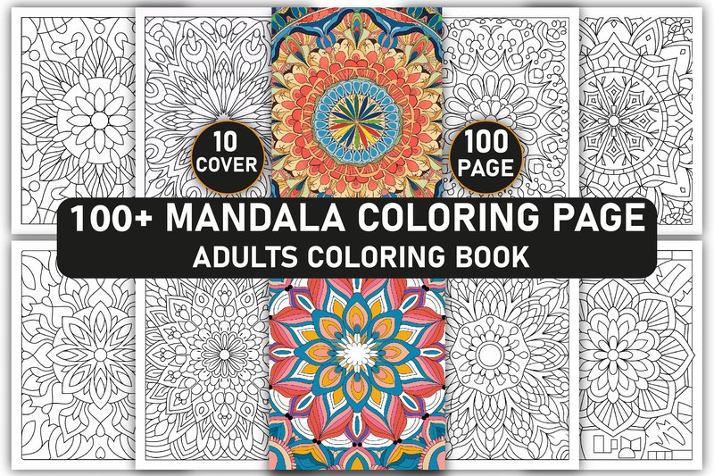 Amazing Mandala: Adult Coloring Book (by Creative Design Studio)