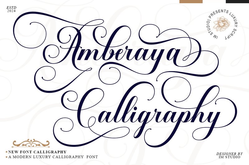 Amberaya Calligraphy (by IM Studio)