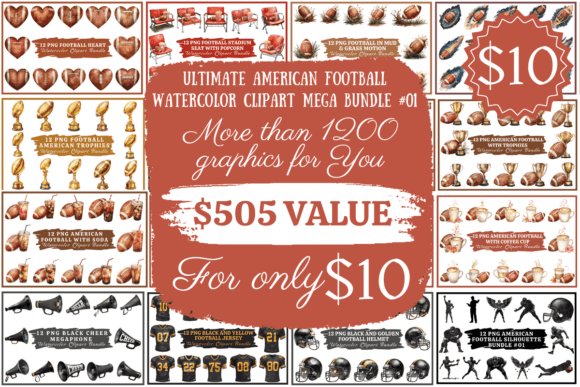 American Football Mega Graphics Bundle