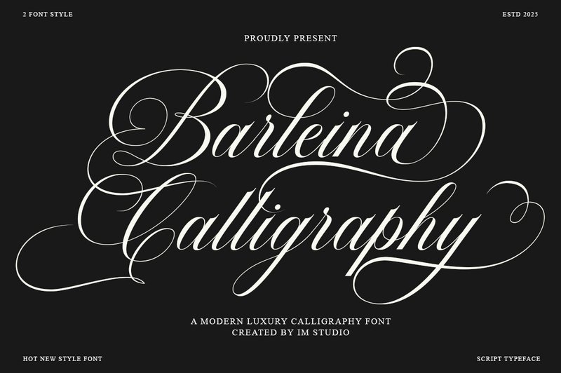 Barleina Calligraphy (by IM Studio)